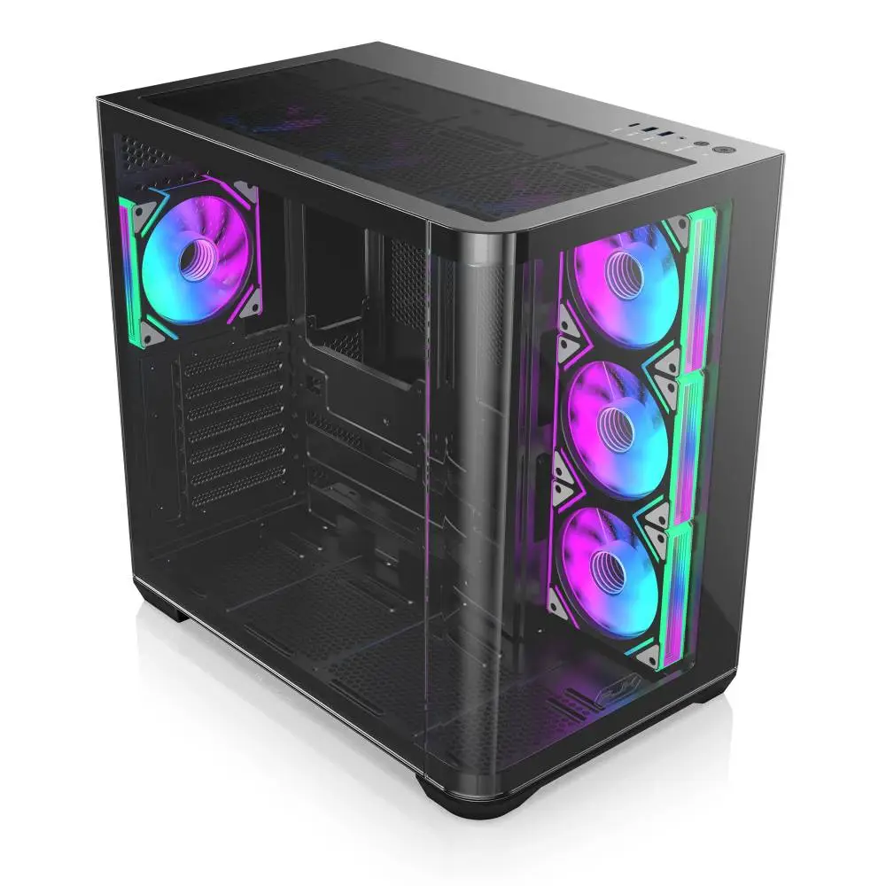 Кутия Raijintek ATREUS BT7 Black Case EATX 7 x 120 mm Infinity Mirror ARGB Fans included