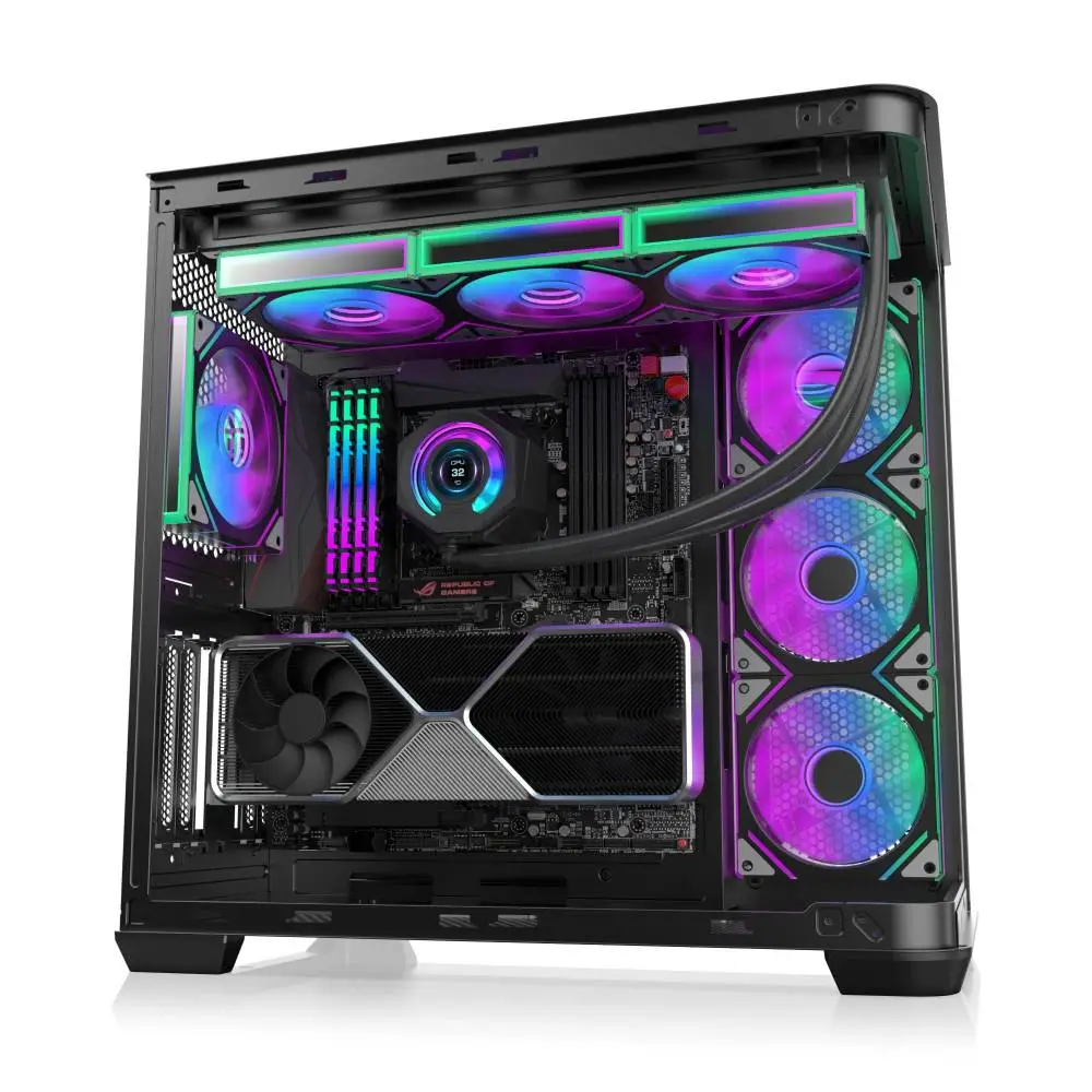 Кутия Raijintek ATREUS BT7 Black Case EATX 7 x 120 mm Infinity Mirror ARGB Fans included
