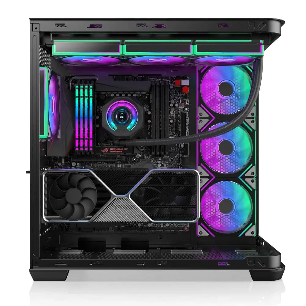 Кутия Raijintek ATREUS BT7 Black Case EATX 7 x 120 mm Infinity Mirror ARGB Fans included