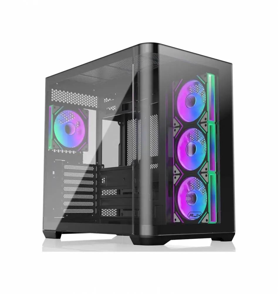 Кутия Raijintek ATREUS BT4 Black Case EATX 4 x 120 mm Infinity Mirror ARGB Fans included