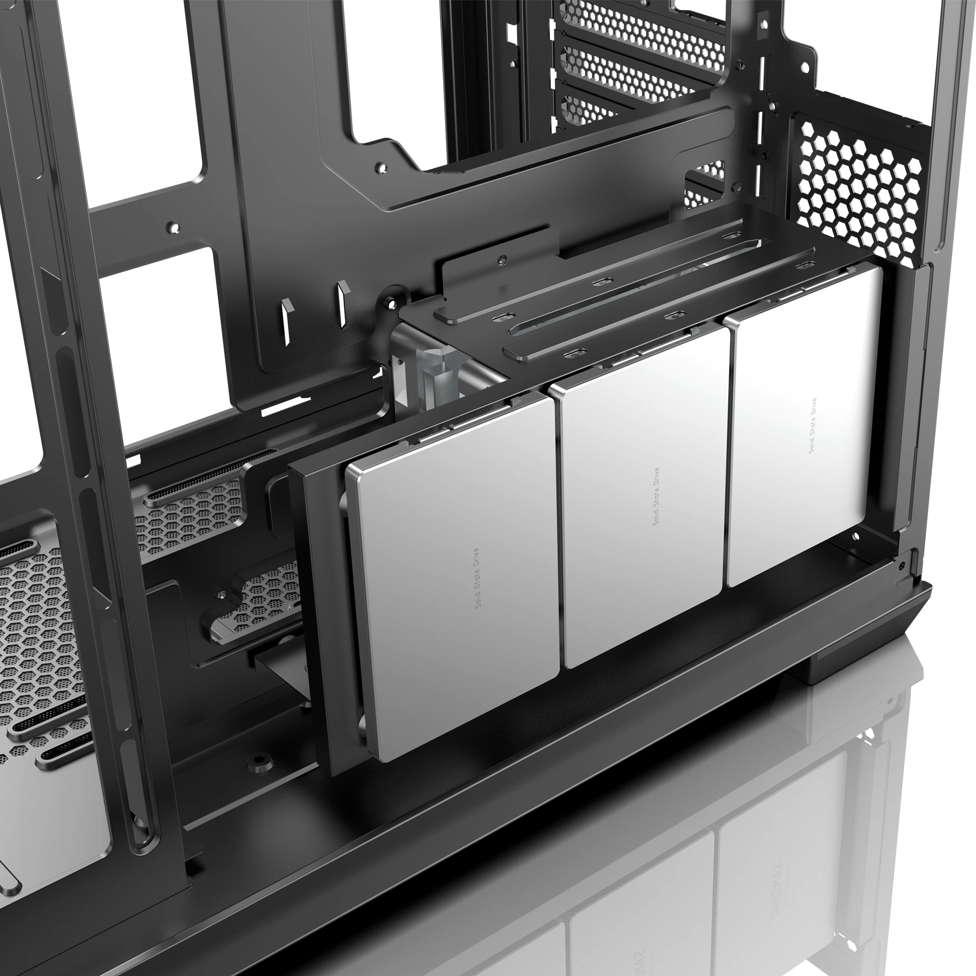 Кутия Raijintek ATREUS BT4 Black Case EATX 4 x 120 mm Infinity Mirror ARGB Fans included