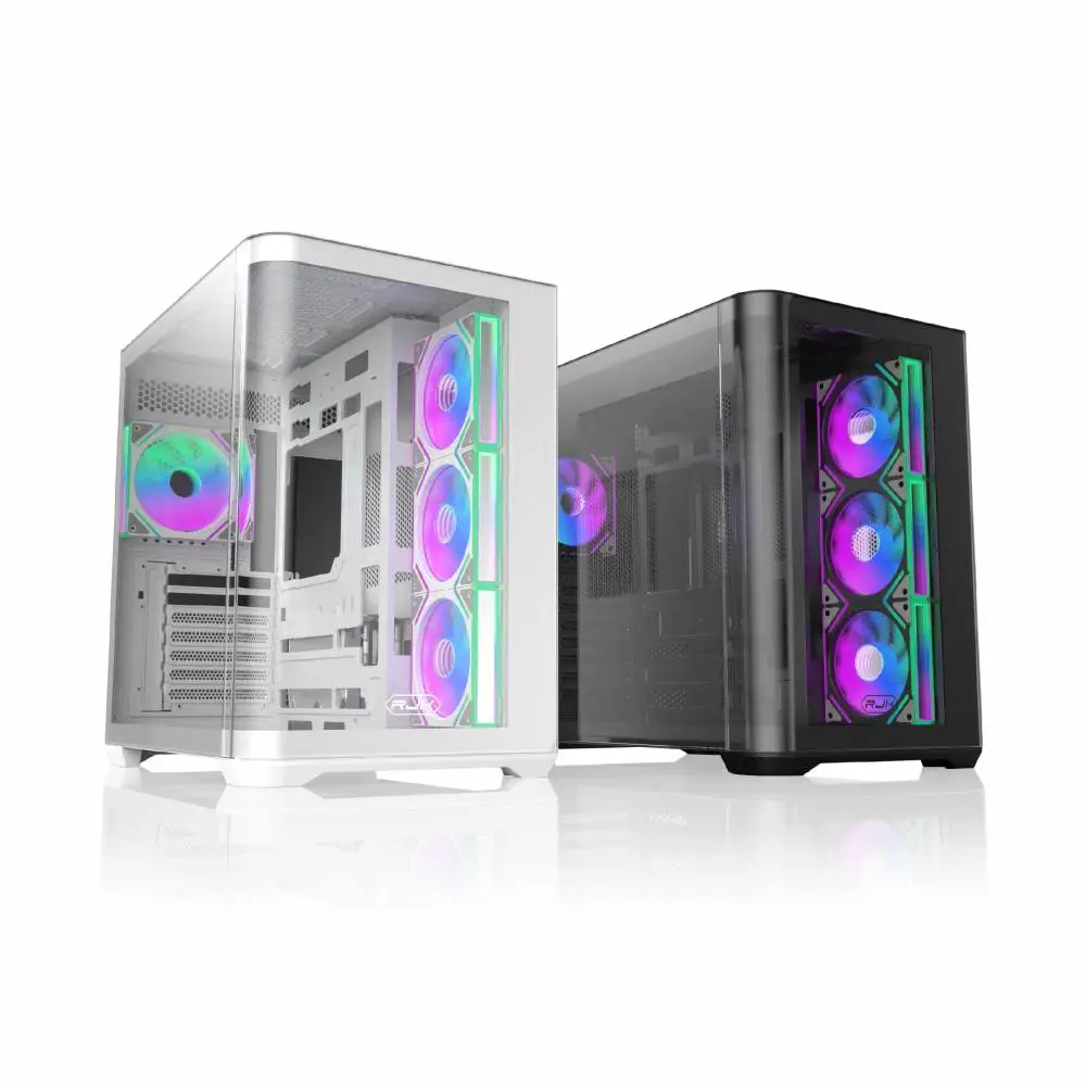 Кутия Raijintek ATREUS BT4 Black Case EATX 4 x 120 mm Infinity Mirror ARGB Fans included