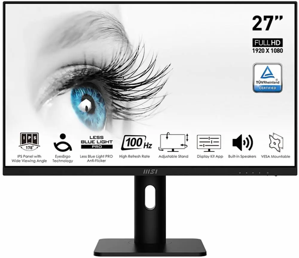 Монитор MSI PRO MP273AP, 27" IPS FHD (1920 x 1080), 100Hz, Adaptive Sync