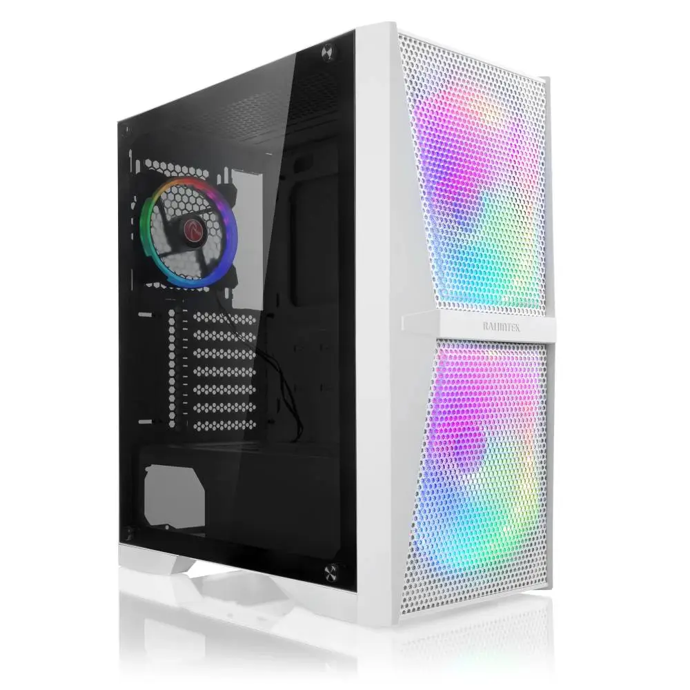 Кутия Raijintek SILENOS MS PRO WHITE Case ATX 2 x 200 mm ARGB Fans