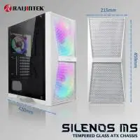 Кутия Raijintek SILENOS MS PRO WHITE Case ATX 2 x 200 mm ARGB Fans