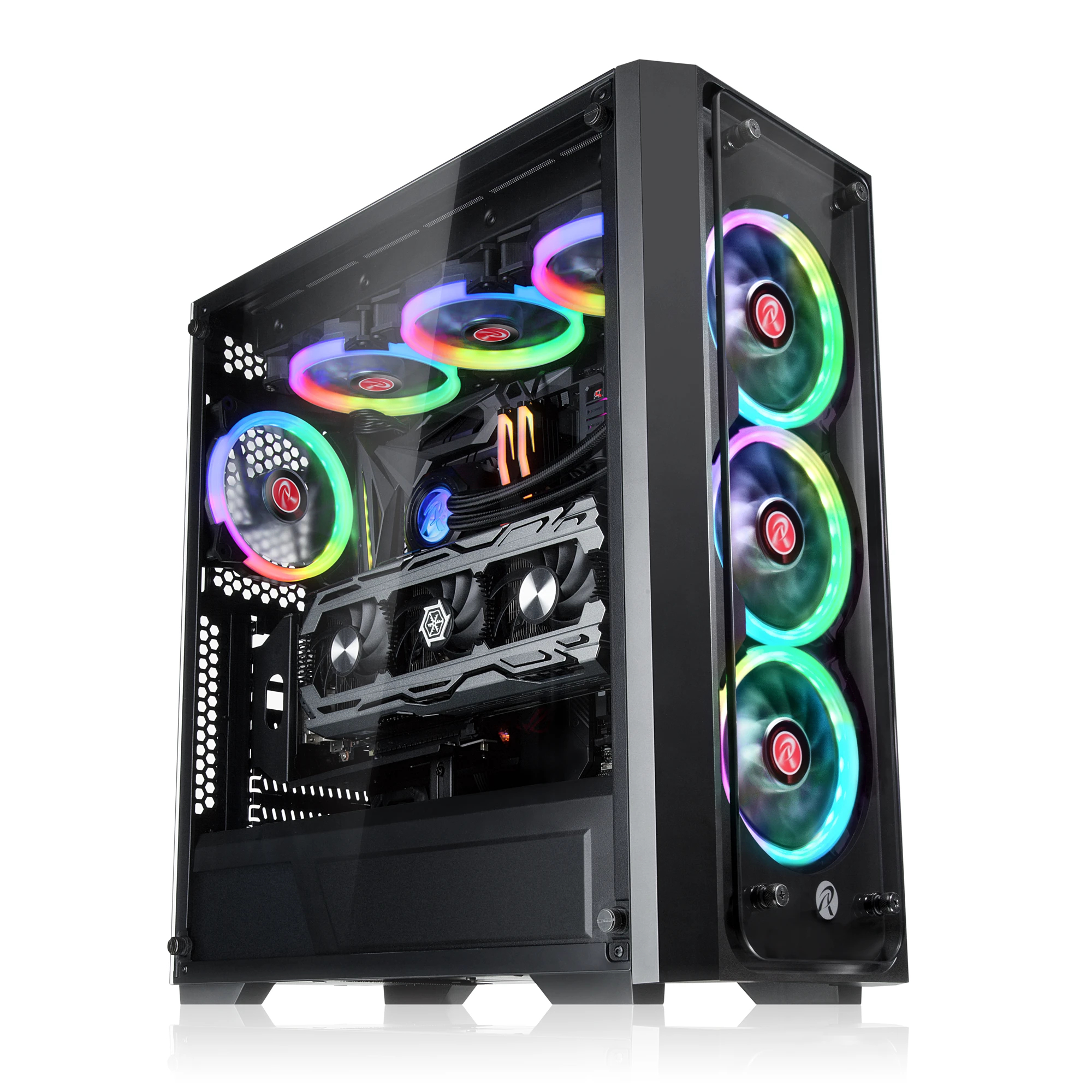 Кутия Raijintek PONOS TG4 Case EATX 4 x 120mm ARGB Fans Tempered Glass