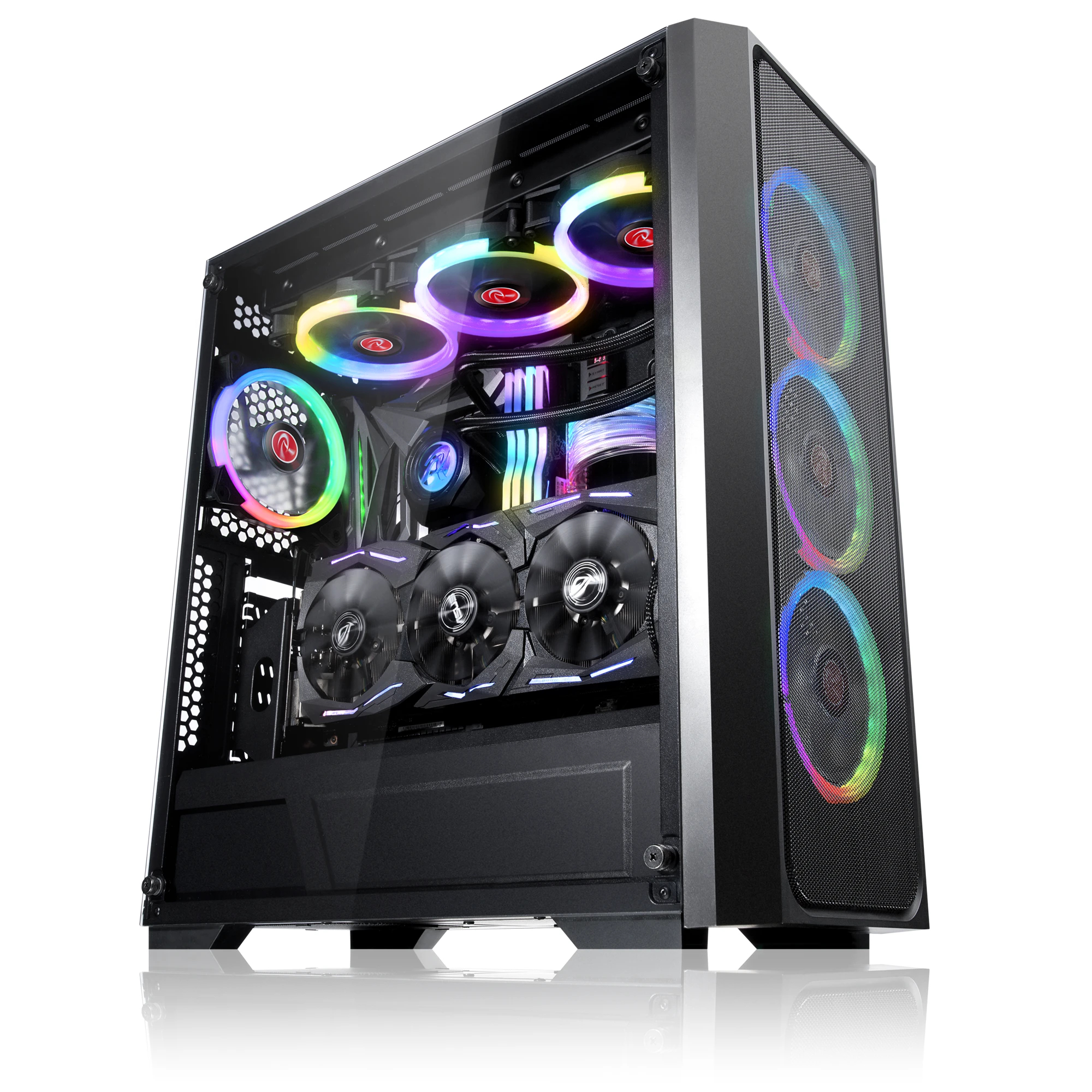 Кутия Raijintek PONOS MS4 Case EATX 4 x 120mm ARGB Fans Mesh
