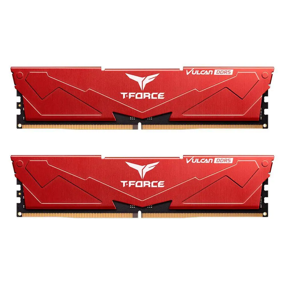 Памет Team Group T-Force Vulcan Red DDR5 32GB (2x16GB) 6000MHz CL30 - FLRD532G6000HC30DC01