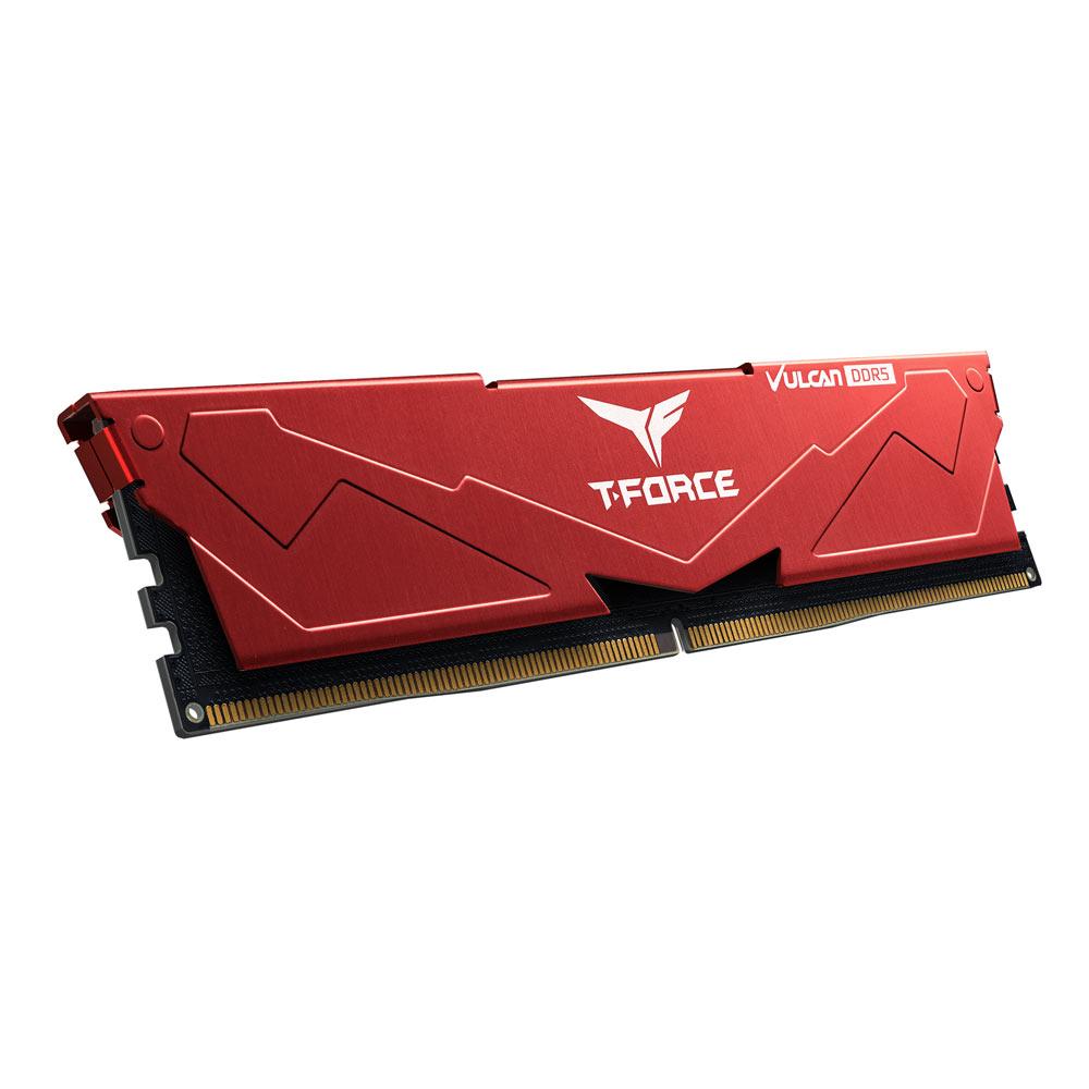Памет Team Group T-Force Vulcan Red DDR5 32GB (2x16GB) 6000MHz CL30 - FLRD532G6000HC30DC01