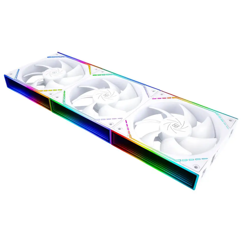 Вентилатори Thermalright TL-M12QW Fan Pack 3-in-1 3x120mm White, Infinity Mirror, Daisy-Chain, A-RGB