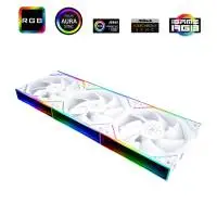 Вентилатори Thermalright TL-M12QW Fan Pack 3-in-1 3x120mm White, Infinity Mirror, Daisy-Chain, A-RGB