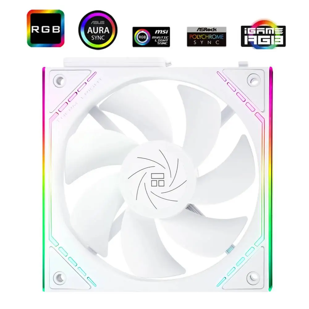 Вентилатори Thermalright TL-M12QRW Fan Pack 3-in-1 3x120mm White, Reverse, Infinity Mirror, Daisy-Chain, A-RGB