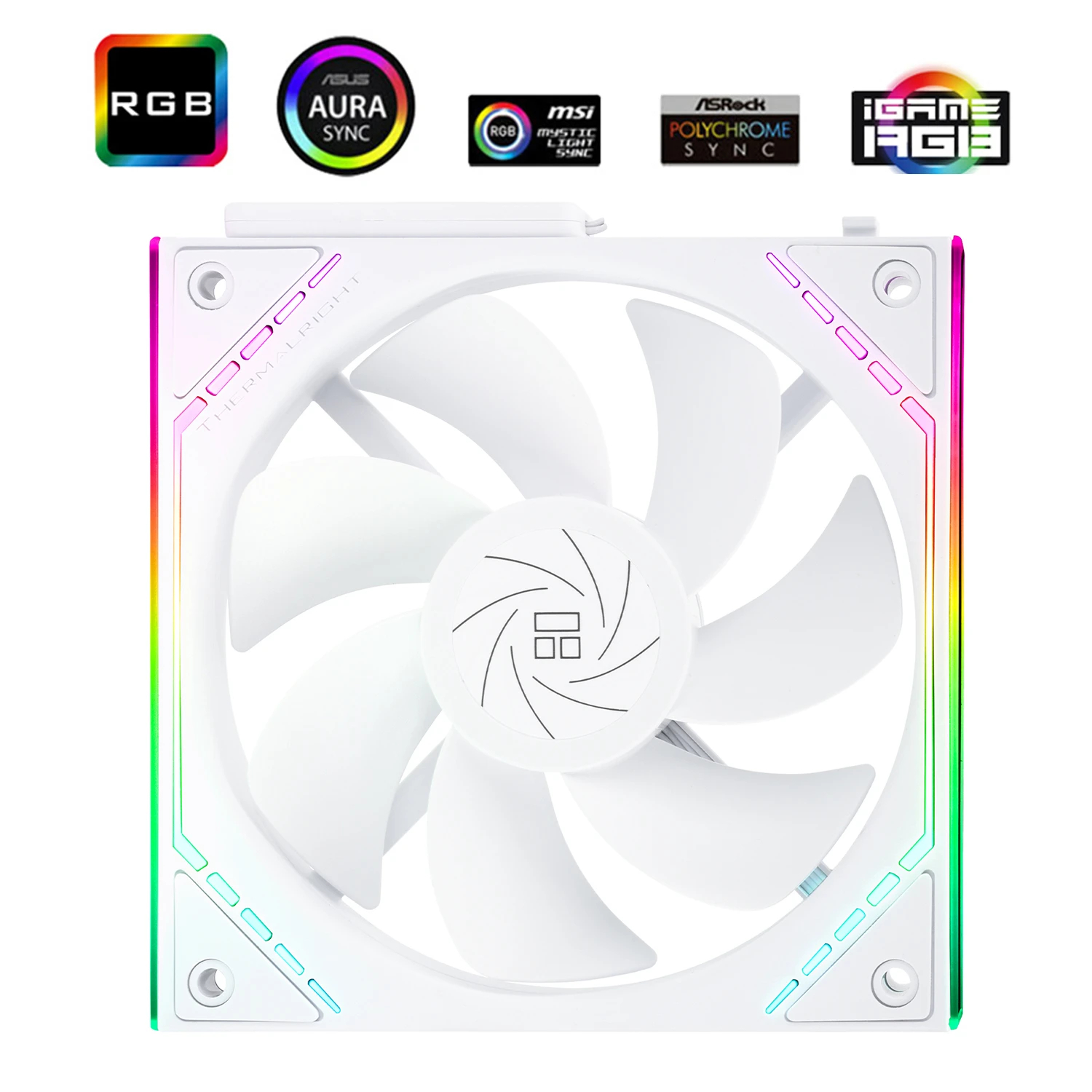 Вентилатори Thermalright TL-M12QRW Fan Pack 3-in-1 3x120mm White, Reverse, Infinity Mirror, Daisy-Chain, A-RGB