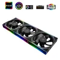 Вентилатори Thermalright TL-M12QR Fan Pack 3-in-1 3x120mm Reverse, Infinity Mirror, Daisy-Chain, A-RGB