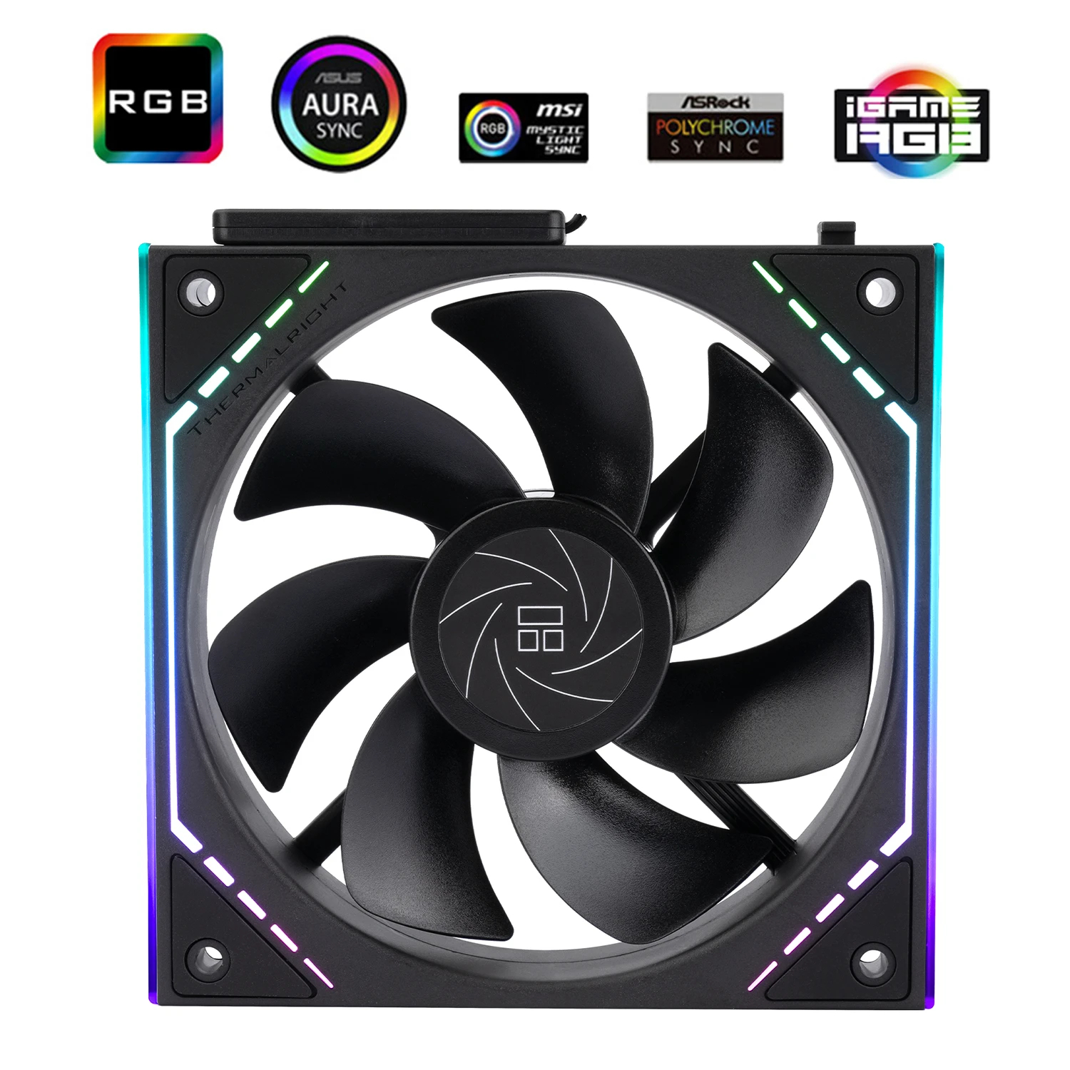 Вентилатори Thermalright TL-M12QR Fan Pack 3-in-1 3x120mm Reverse, Infinity Mirror, Daisy-Chain, A-RGB