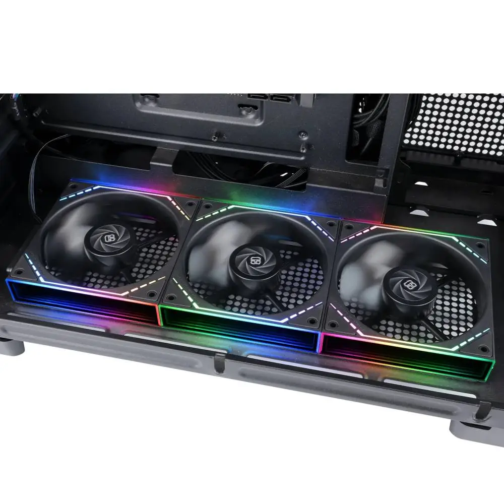 Вентилатори Thermalright TL-M12QR Fan Pack 3-in-1 3x120mm Reverse, Infinity Mirror, Daisy-Chain, A-RGB