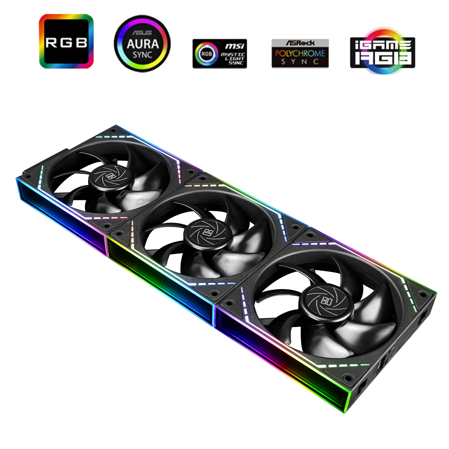 Вентилатори Thermalright TL-M12Q Fan Pack 3-in-1 3x120mm Infinity Mirror, Daisy-Chain, A-RGB