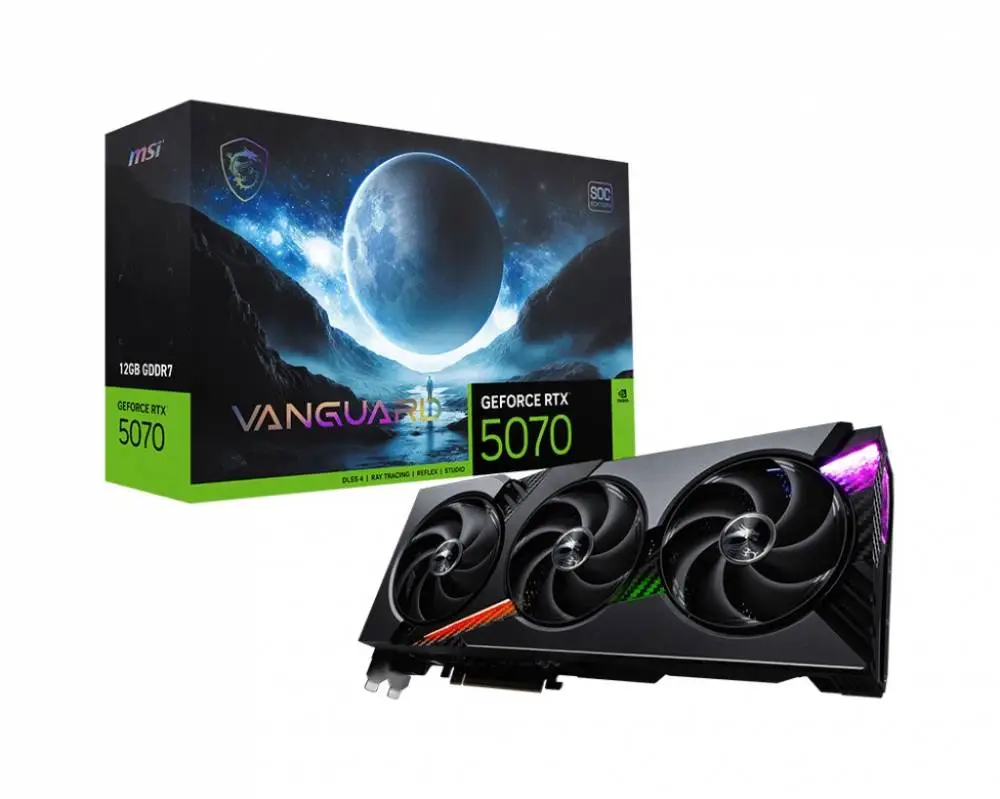 Видео карта MSI GeForce RTX 5070 12G VANGUARD SOC