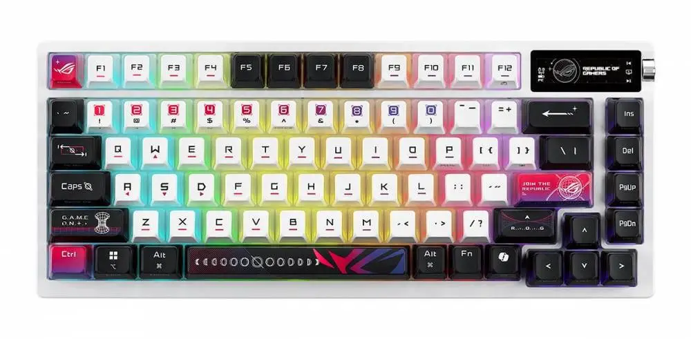 Геймърска безжична Клавиатура ASUS ROG Azoth X - White