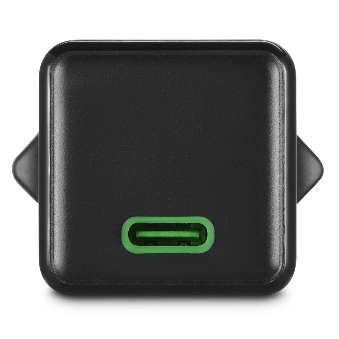 HAMA Бързо мини зарядно 220V, USB-C, PD/Qualcomm, 25 W, черен