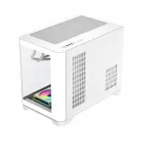 Кутия Gamemax HYPE-M White Case mATX 3 x 120 mm Addressable RGB fans
