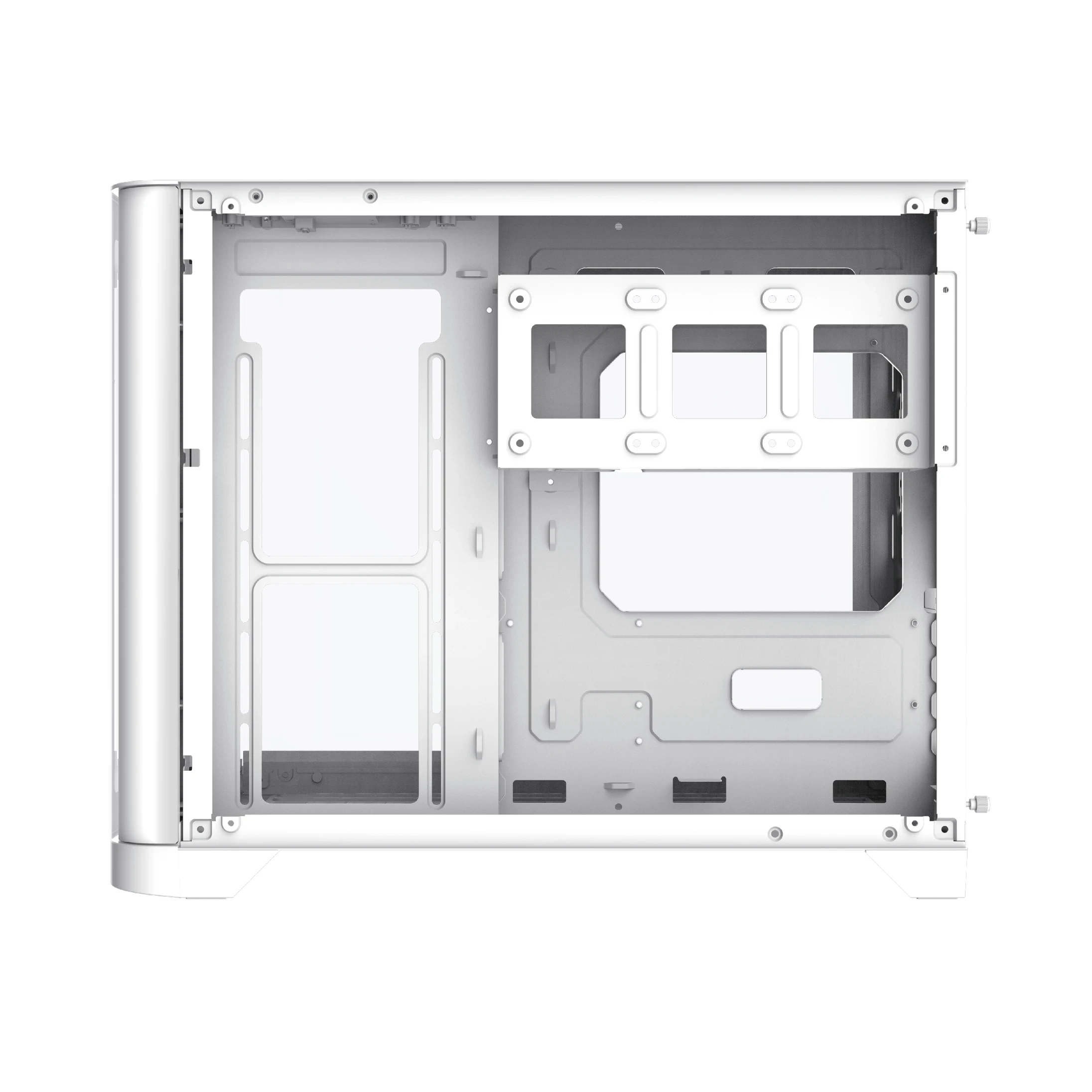 Кутия Gamemax HYPE-M White Case mATX 3 x 120 mm Addressable RGB fans