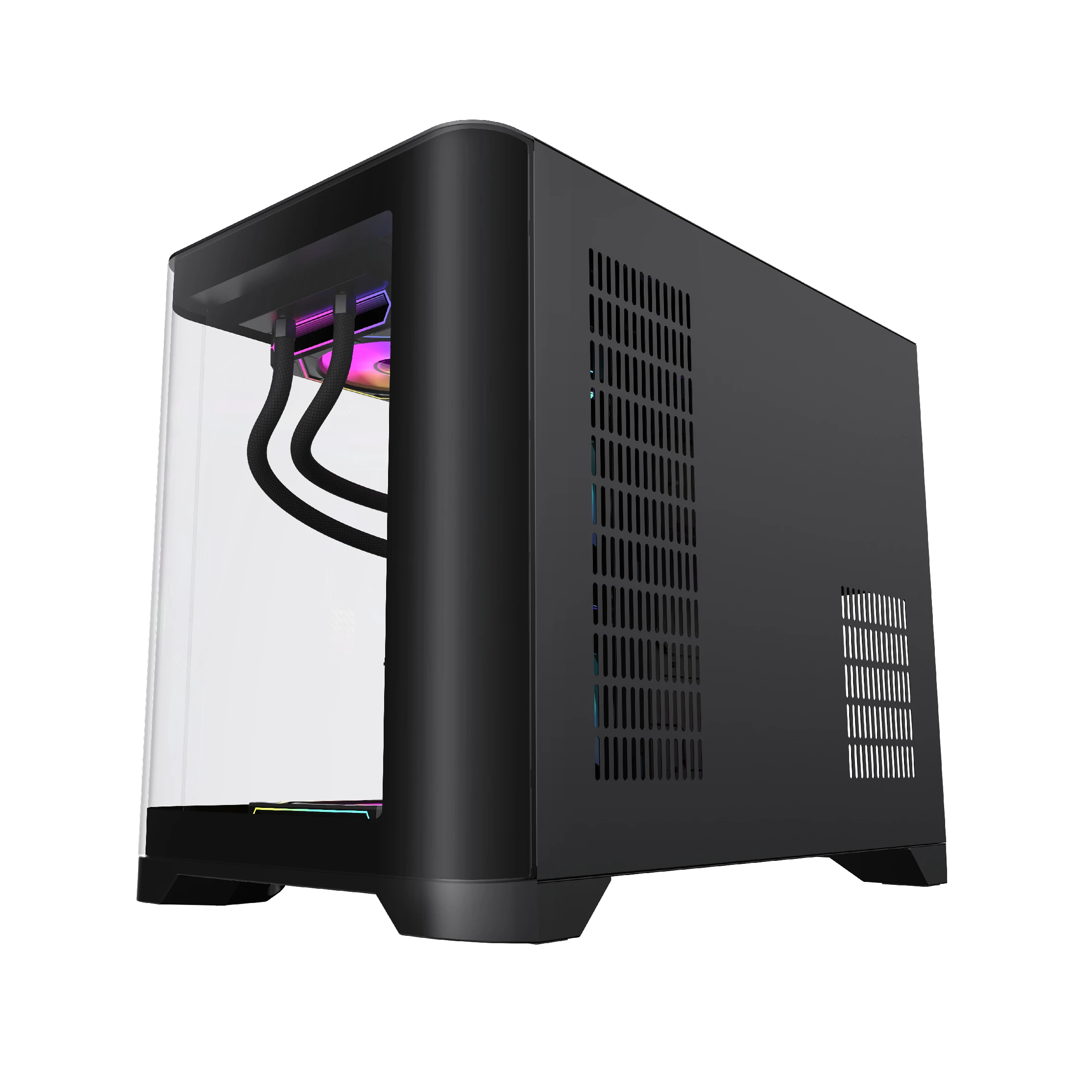 Кутия Gamemax HYPE-M Black Case mATX 3 x 120 mm Addressable RGB fans