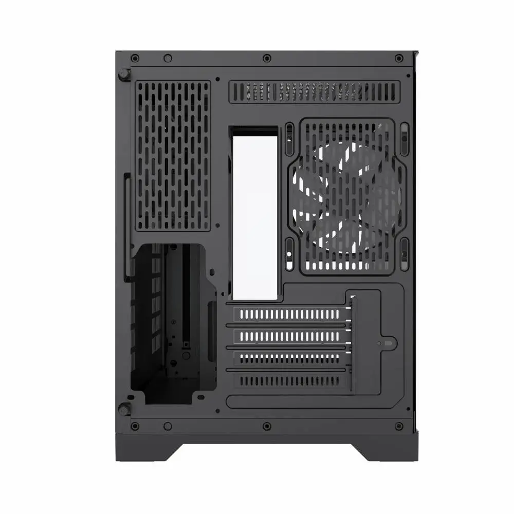 Кутия Gamemax HYPE-M Black Case mATX 3 x 120 mm Addressable RGB fans