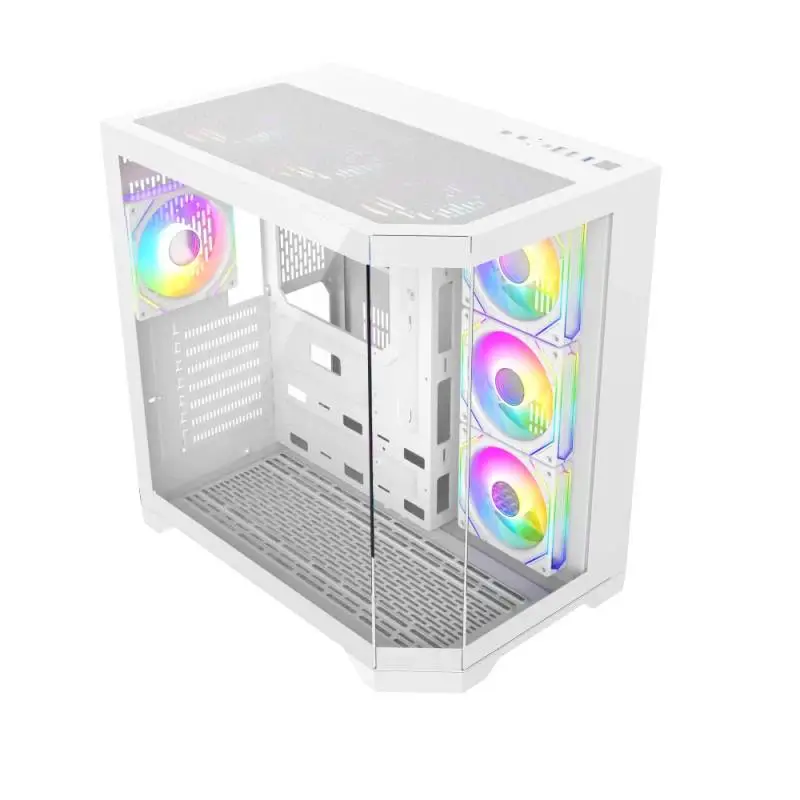 Кутия Gamemax HYPE-A White Case ATX 4 x 120 mm Addressable RGB fans