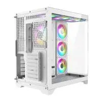 Кутия Gamemax HYPE-A White Case ATX 4 x 120 mm Addressable RGB fans