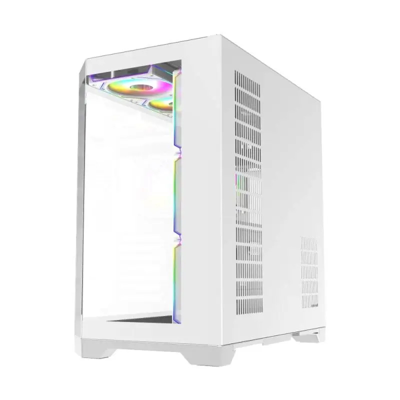 Кутия Gamemax HYPE-A White Case ATX 4 x 120 mm Addressable RGB fans