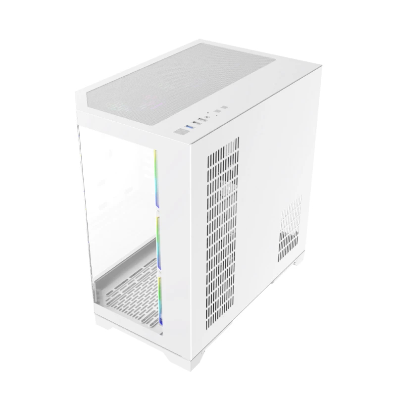 Кутия Gamemax HYPE-A White Case ATX 4 x 120 mm Addressable RGB fans