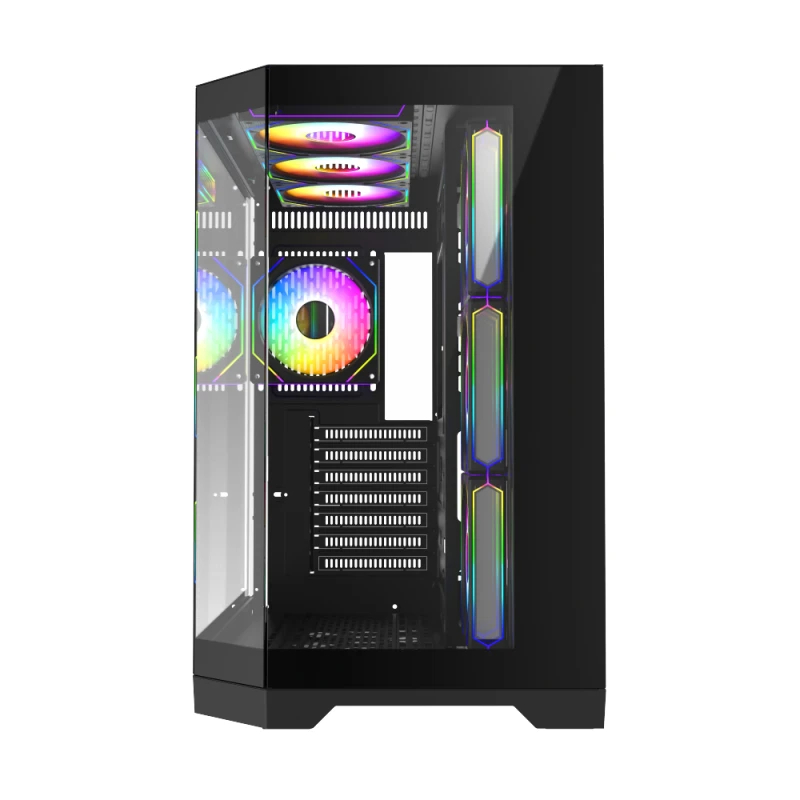 Кутия Gamemax HYPE-A Black Case ATX 4 x 120 mm Addressable RGB fans