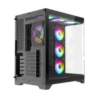 Кутия Gamemax HYPE-A Black Case ATX 4 x 120 mm Addressable RGB fans