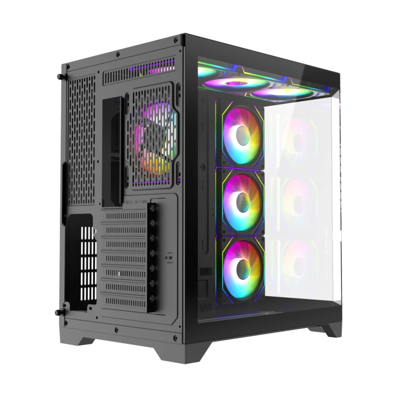 Кутия Gamemax HYPE-A Black Case ATX 4 x 120 mm Addressable RGB fans