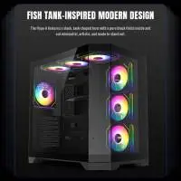 Кутия Gamemax HYPE-A Black Case ATX 4 x 120 mm Addressable RGB fans