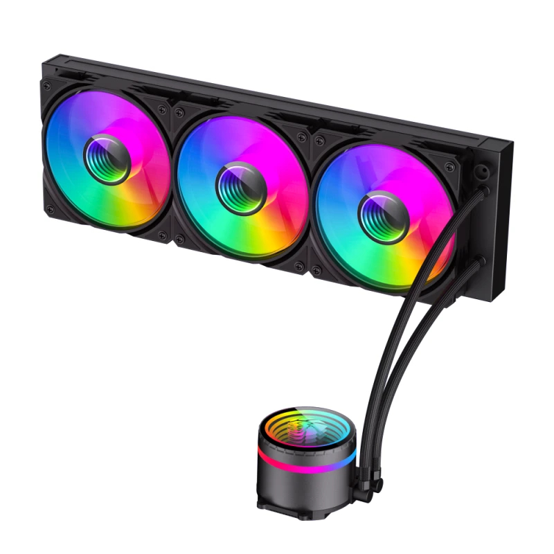 Водно охлаждане Gamemax IceBurg 360 Infinity Black Water Cooling Infinity Mirror ARGB