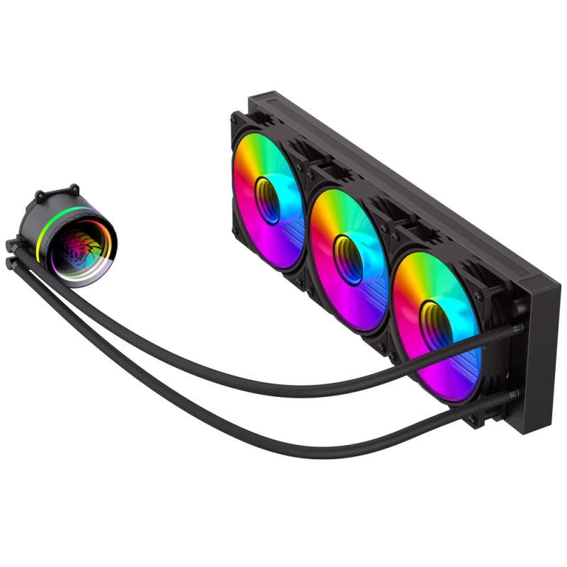 Водно охлаждане Gamemax IceBurg 360 Infinity Black Water Cooling Infinity Mirror ARGB