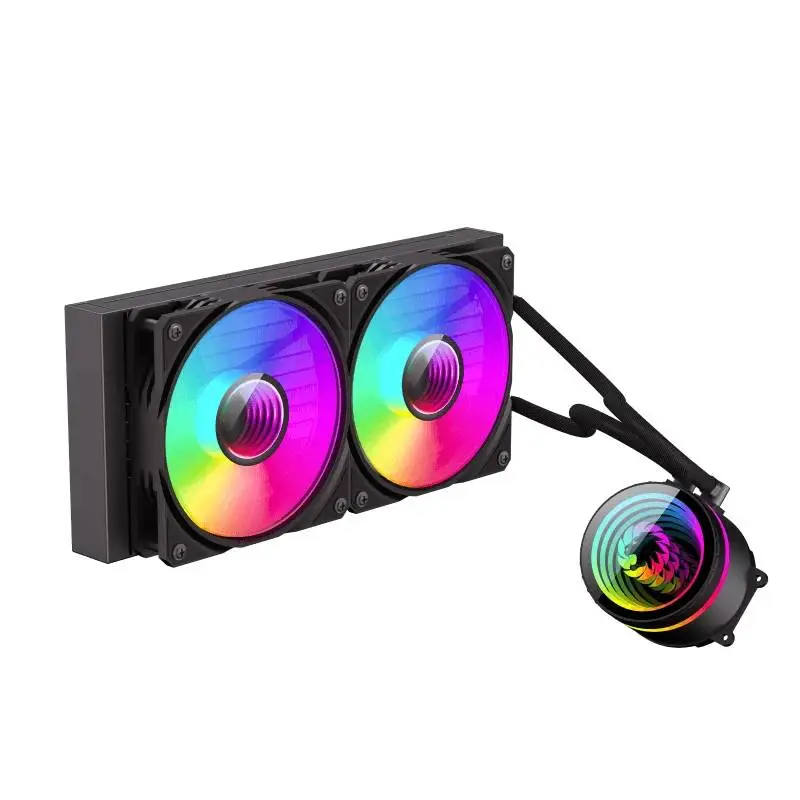 Wasserkühlung Gamemax IceBurg 240 Infinity Black Water Cooling Infinity Mirror ARGB