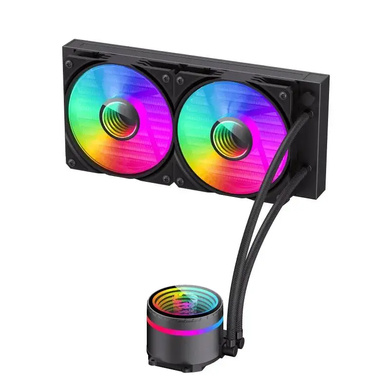 Водно охлаждане Gamemax IceBurg 240 Infinity Black Water Cooling Infinity Mirror ARGB