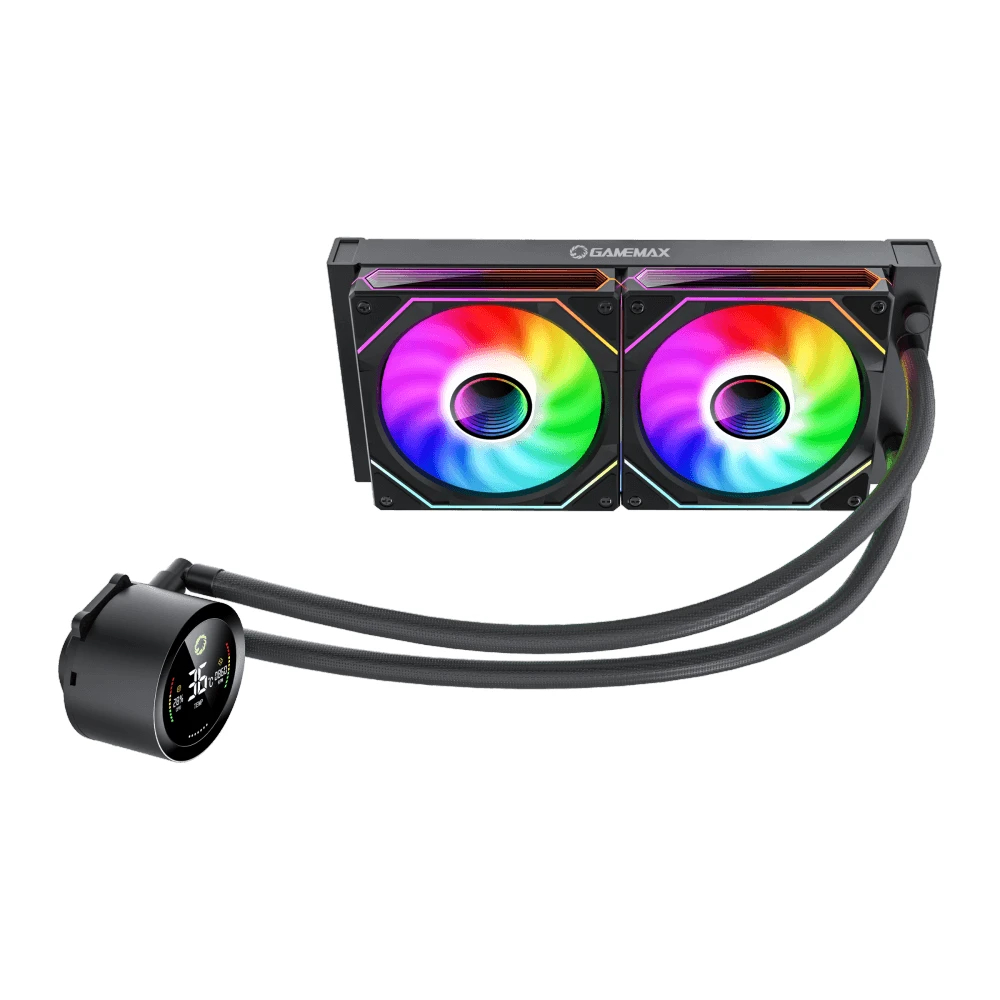 Водно охлаждане Gamemax IceBurg 240 Digital Black Water Cooling ARGB