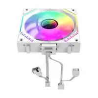 Комплект вентилатори Gamemax FN12A-S3I-RW White Fan Pack 3-in-1 3x120mm Reverse Daisy-Chain ARGB