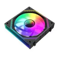 Комплект вентилатори Gamemax FN12A-S3I-R Black Fan Pack 3-in-1 3x120mm Reverse, Daisy-Chain, Addressable RGB