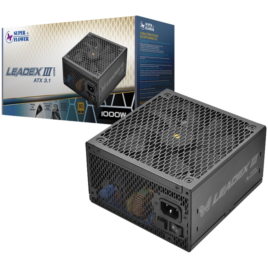 Захранване Super Flower Leadex III Gold 1300W ATX 3.1, 80 Plus Gold, Fully Modular - SF-1300F14GE