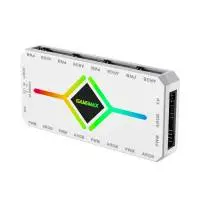 Разклонител за вентилатори Gamemax Fan Hub - V4.0 PWM ARGB Hub + Controller White