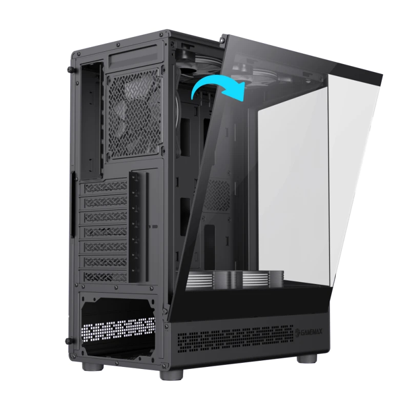 Кутия Gamemax Vista COC AB Case ATX 5 x 120 mm A-RGB Fans, MB Plate COC Fan