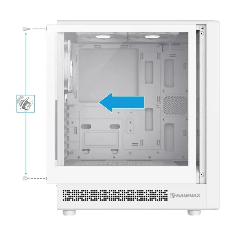 Кутия Gamemax Storm 2 AW Case ATX 6 x 120 mm Addressable RGB fans