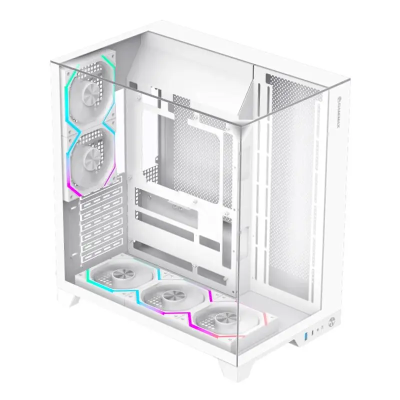 Кутия Gamemax Infinity Pro White Case ATX 5 x 120 mm Addressable RGB fans