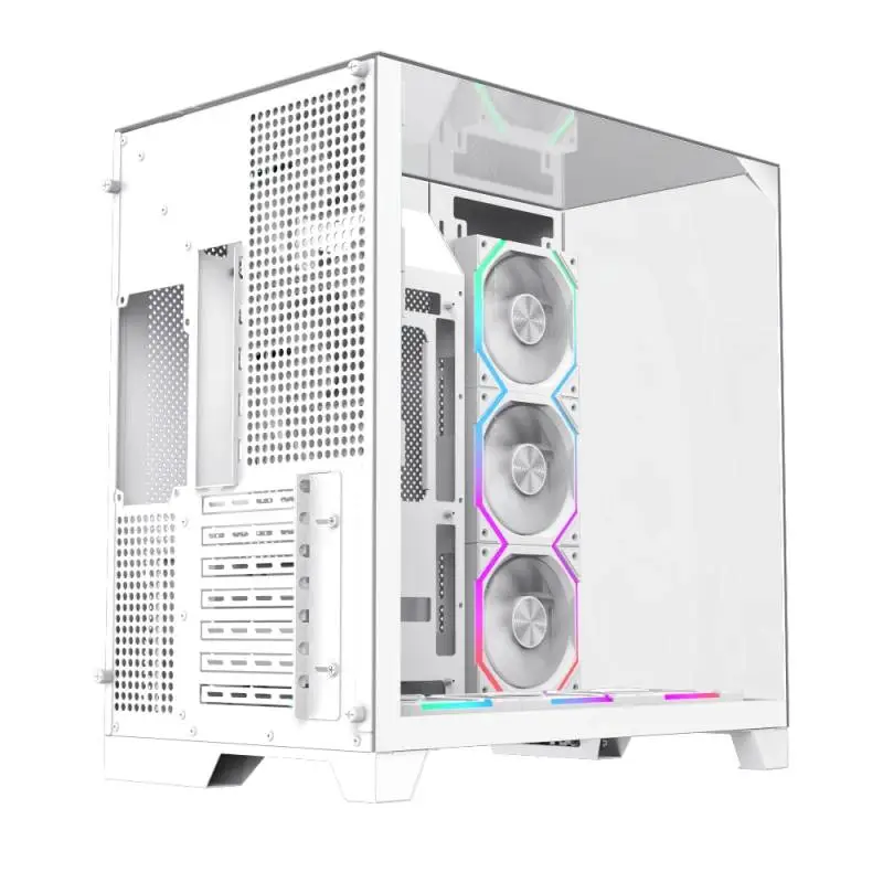 Кутия Gamemax Infinity Pro White Case ATX 5 x 120 mm Addressable RGB fans