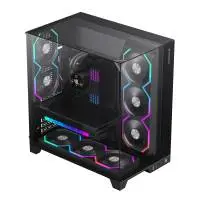 Кутия Gamemax Infinity Pro Black Case ATX 5 x 120 mm Addressable RGB fans